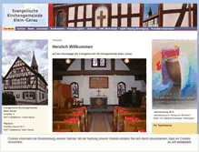Tablet Screenshot of kirchengemeinde-klein-gerau.gross-gerau-evangelisch.de